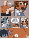  anthro bent_over big_penis butt cervine clothed clothing comic dbd deer dialogue dickgirl dragon duo english_text erection female holding_penis humanoid_penis imminent_sex intersex inviting lilly_(dbd) mammal open_mouth penis pussy text thick_thighs undressing 