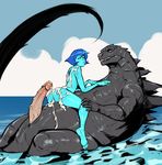  absurd_res after_sex alien animal_genitalia anthro anus big_penis blue_hair blue_skin breasts butt cartoon_network claws cloud crossover cum cum_in_pussy cum_inside cum_on_back cum_on_butt dinosaur duo erection female female_on_anthro gem_(species) genital_slit godzilla godzilla_(series) grey_skin hair hand_on_chest hi_res humanoid humanoid_on_anthro humanoid_penis interspecies izra kaiju lapis_lazuli_(steven_universe) larger_male long_tail looking_pleasured love male male/female monster nude outside penis pussy romantic_couple sea sharp_teeth short_hair size_difference sky slit smaller_female smile spikes spines steven_universe teeth water yellow_eyes 