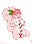  breasts candy candy_cane female food fur hair improvised_sex_toy joe_randel mammal masturbation multicolored_fur nipples nude open_mouth penetration pink_fur pussy raised_tail red_eyes red_hair rodent signature simple_background sitting solo squirrel tongue tongue_out two_tone_fur vaginal vaginal_penetration white_background white_fur 