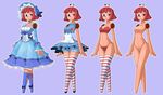  absurd_res animate_inanimate breasts clothed clothing doll dress featureless_breasts female hi_res humanoid living_doll minus8 not_furry pussy raggedy_ann solo underwear 
