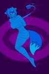  anthro blue_fur bound breasts female fur hair jasentamiia mammal solo stuck 