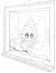  alcor90 blush christmas clothing cutie_mark equine female feral fluttershy_(mlp) friendship_is_magic hair hat hi_res holidays hooves horse mammal my_little_pony smile sweater 