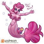  alpha_channel alternate_species anus arms_spread big_breasts breasts bubble female friendship_is_magic humor looking_at_viewer marine merfolk my_little_pony my_little_pony:_the_movie navel nipples patreon pinkie_pie_(mlp) pun pussy sea_pony simple_background sketch smudge_proof transparent_background underwater water 