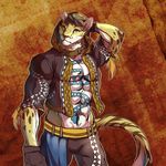  2017 alternate_version_available anthro clothing feline hoodie leopard likulau male mammal nekojishi roven_hill solo tattoo 