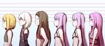  :d bad_id bad_pixiv_id bangs bare_shoulders black_gloves blonde_hair blue_background blush bra brown_hair brown_hairband bust_chart chacha_(fate/grand_order) closed_eyes closed_mouth crop_top elbow_gloves euryale eyebrows_visible_through_hair fate/extra fate/grand_order fate_(series) flat_chest gloves green_shirt grin hairband hand_on_own_chest highres lingerie long_hair low_twintails medusa_(lancer)_(fate) multiple_girls negligee nursery_rhyme_(fate/extra) open_mouth paul_bunyan_(fate/grand_order) pink_eyes profile purple_eyes purple_hair red_bra rider shirt short_hair silver_hair sketch smile stheno twintails underwear very_long_hair wada_kazu white_bra yellow_eyes 