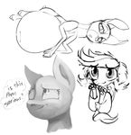  2018 anthro belly big_belly canine cervine deer dog dotkwa english_text equine female greyscale horse lying mammal monochrome nude on_side pawpads pony pregnant pussy simple_background sitting sketch sketch_page text thought_bubble white_background 