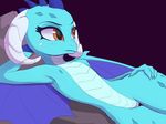  animal_humanoid dragon dragon_humanoid female friendship_is_magic horn humanoid looking_away membranous_wings my_little_pony princess_ember_(mlp) raikoh-illust solo wings 