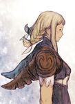  blonde_hair braid breasts commentary_request final_fantasy final_fantasy_xii long_hair maekakekamen medium_breasts penelo smile solo twintails yoshida_akihiko_(style) 