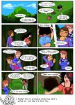  blush breasts bulge butt clothing comic crossgender digital_media_(artwork) drooling female flowey_the_flower human male mammal protagonist_(undertale) saliva text thewill under(her)tail undertale video_games 