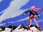  1girl animated animated_gif long_hair pink_hair shoujo_kakumei_utena solo source_request sword tenjou_utena weapon 