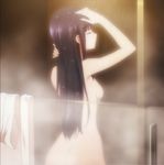  black_hair breasts closed_eyes full_body long_hair mahouka_koukou_no_rettousei nude screencap shiba_miyuki solo 