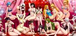  6+girls absurdres all_fours aqua_(kingdom_hearts) arm_behind_head arms_behind_head ass barefoot bayonetta bayonetta_(character) bed bikini black_bikini black_eyes black_hair blonde_hair blue_bikini blue_eyes blue_hair breasts brown_hair cleavage commission covered_navel crossover crown deviantart_username female final_fantasy final_fantasy_vii fire_emblem fire_emblem:_kakusei glasses green_bikini green_eyes green_hair grey_bikini harem highres image_sample indoors isabella_valentine jadenkaiba kid_icarus kingdom_hearts kneeling large_breasts lying mario_(series) matching_hair/eyes metal_gear metal_gear_(series) metal_gear_solid metal_gear_solid_v metroid micro_bikini multiple_girls navel nier_(series) nier_automata nintendo palutena parted_lips pink_bikini pixiv_sample pixiv_username ponytail princess_peach princess_zelda purple_bikini quiet_(metal_gear) red_eyes red_hair samus_aran sideboob silver_hair sitting soul_calibur super_mario_bros. swimsuit tharja the_legend_of_zelda the_legend_of_zelda:_breath_of_the_wild thong tifa_lockhart underboob watermark web_address white_bikini white_hair yorha_no._2_type_b yorha_type_a_no._2 