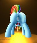  equine female friendship_is_magic hooves jelloponies mammal my_little_pony open_mouth pussy rainbow_dash_(mlp) solo spreading 