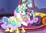  2017 card carpet crown cub cuddling cushion cute cutie_mark dragon dsana equine eyelashes feathered_wings feathers female friendship_is_magic green_eyes group hair holidays horn inside male mammal mother&#039;s_day multicolored_hair my_little_pony princess_celestia_(mlp) purple_eyes sitting slit_pupils smile spike_(mlp) sun twilight_sparkle_(mlp) unicorn window winged_unicorn wings young 