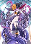  abigail_williams_(fate/grand_order) fate/grand_order pantsu panty_pull tentacles tonbo topless witch 