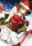  christmas cleavage dress izumi_chiaki nakamura_takeshi pantsu screening thighhighs undressing white_album white_album_2 