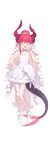  cleavage dress fate/extra fate/extra_ccc fate/stay_night horns lancer_(fate/extra_ccc) pointy_ears tail transparent_png wedding_dress 