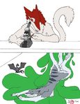  anthro big_dom_small_sub comic domination dragon dropper epicwang forced fumei group helpless lag macro male micro micro_on_macro microscope midnightcap pentalis sergal shrinking size_difference smaller_male 