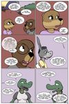  2018 alligator angie_(study_partners) anthro beaver breasts buckteeth clothed clothing comic crocodilian cub donkey english_text equine eyewear fangs female glasses green_eyes jennifer_(study_partners) lisa_(study_partners) mammal mustelid open_mouth otter reptile rodent sarah_(study_partners) scalie speech_bubble study_partners teeth text thunderouserections tongue young 