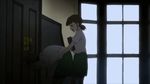  2girls against_wall animated animated_gif ass book devilman devilman_crybaby doggystyle door hallway hands_on_hips humping multiple_girls school_uniform sexually_suggestive short_hair skirt smile tagme window yuri 