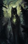  2018 ambiguous_gender canine cercat dark_theme mammal solo wolf 