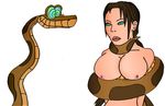  crossover disney jungle_book kaa lara_croft tomb_raider 