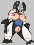  alien big_breasts breasts colored crossgender female low-angle_view nezha_(warframe) nipples not_furry pussy tenno v-sarg video_games warframe 