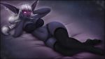  big_breasts breasts clothing elf female hair humanoid impracticalart legwear lingerie long_hair mammal not_furry panties pointy_ears purple_eyes solo thigh_highs underwear white_hair 