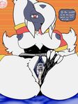  ahegao anthro clitoris cum cum_inside female looking_pleasured mega_absol mega_evolution nintendo pok&eacute;mon pok&eacute;mon_(species) pussy trigoat_(artist) video_games 