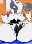  anthro clitoris female mega_absol mega_evolution nintendo pok&eacute;mon pok&eacute;mon_(species) presenting pussy trigoat_(artist) video_games 