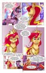  2017 comic dialogue english_text equestria_girls equine female friendship_is_magic horn mammal my_little_pony saturdaymorningproj sunset_shimmer_(eg) text twilight_sparkle_(mlp) winged_unicorn wings 
