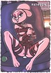  anais_watterson anthro cartoon_network chair christmas female fur holidays lagomorph looking_at_viewer luraiokun mammal patreon pink_fur smile spread_legs spreading the_amazing_world_of_gumball 