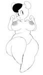  2018 3_toes anthro belly big_breasts big_nipples biped biscotti_(scribs03) black_hair blush breasts cheek_tuft convenient_censorship digital_drawing_(artwork) digital_media_(artwork) eyelashes female fist front_view full-length_portrait fur greyscale hair hamster huge_breasts humanoid_hands inner_ear_fluff looking_away mammal monochrome nipples nude open_mouth pinup portrait pose puffy_nipples raised_arm raised_leg rodent scribs03 short_hair shy simple_background sitting slightly_chubby small_waist solo thick_thighs toes tuft voluptuous white_background wide_hips 