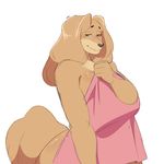  2018 anthro big_breasts breasts canine covering dog dogmom female hair hi_res jakkmau5art looking_at_viewer mammal mature_female mother nude parent saluki simple_background smile solo towel voluptuous white_background wide_hips 