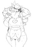  &lt;3 2017 3_fingers anthro belt big_breasts big_teats black_and_white bottomless breasts caprine clothed clothing curly_hair digital_media_(artwork) exercise exposed_breasts eyelashes female fur hair hand_on_head hand_on_hip hi_res hooved_fingers horizontal_pupils huge_breasts jijis-waifus legs_together lips lipstick looking_aside makeup mammal merry_(inline) monochrome multi_breast muscular muscular_female neck_tuft open_mouth open_pants overalls raised_arm sagging_breasts sheep simple_background sketch solo standing sweat teats thick_thighs tuft white_background wide_hips workout 