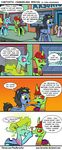  2018 changeling comic day detailed_background digital_media_(artwork) english_text equine eyewear fan_character friendship_is_magic glasses group hooves insect_wings mammal my_little_pony outside pegasus pony-berserker red_eyes smile text wings 