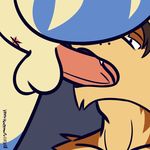  2018 animated anus backsack balls bouncing_balls butt canine dragon fellatio glans male male/male mammal open_mouth oral penis sex stardragon_(ventkazemaru) stripes ventkazemaru wolf 