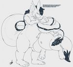  2017 3_toes 4_fingers 4_toes animate_inanimate anthro bomberman claws dialogue digital_drawing_(artwork) digital_media_(artwork) dragon duo english_text hair hi_res hindpaw horn human inflatable living_inflatable long_tail louie_(bomberman) male mammal monochrome nozzle nude open_mouth paws rubber scalie simple_background smile stormdragonblue stormdragonblue_(character) teeth text toe_claws toes transformation white_background 