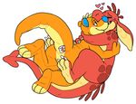  &lt;3 2015 3_toes animate_inanimate anthro biped blue_eyes blue_nose blush claws cubi cubi_(characters) cubi_(dragon) digital_drawing_(artwork) digital_media_(artwork) dragon duo eyes_closed flir flir_(woozle) happy hug living_plush long_tail male male/male mammal mustelid nude plushie romantic_couple scalie simple_background smile spade_tail toe_claws toes weasel white_background woozle 