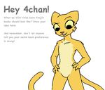  ambiguous_gender anthro digital_media_(artwork) featureless_crotch feline fur katia_managan khajiit looking_down mammal multicolored_fur nude open_mouth prequel simple_background template the_elder_scrolls two_tone_fur unknown_artist video_games white_background yellow_fur yellow_sclera 