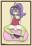 absurd_res amphibian anthro anus breasts clothed clothing female frog gaoru hair hi_res nipples panties partially_clothed presenting pussy simple_background smile solo tongue tongue_out underwear 