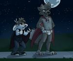  barefoot briefs bulge canine cape captain_underpants cervine clothed clothing costume deer dog duo footwear fully_clothed halloween holidays male mammal moon night pants shirt shoes sidewalk star thesepantsdontfit tighty_whities tinydeerguy topless underwear vampire vest white_underwear 
