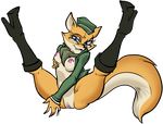  anthro areola breasts canine clothing duo edit eyewear female fox glasses hat hi_res lt._fox_vixen mammal military_uniform nipples sek_studios solo sparrow_(artist) squirrel_and_hedgehog translucent uniform 