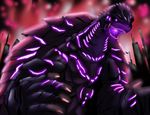  energy gamera gamera_(series) giant_monster glowing kaijuu monster night purple_eyes scar turtle tusks 