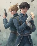  fullmetal_alchemist gun kotikomori riza_hawkeye roy_mustang uniform 