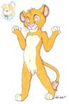  2018 anthro balls cub disney exposure feline invalid_tag kidfur lion male mammal naturism naturist nude nudism nudist penis simba simple_background solo the_lion_king young 