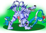  digimon flamedramon garurumon glenn veemon 