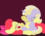  2014 absurd_res apple_bloom_(mlp) blonde_hair blush cub cunnilingus dinky_hooves_(mlp) dtcx97 duo equine eyes_closed female female/female feral feral_on_feral friendship_is_magic hair hair_bow hair_ribbon hi_res horn horse legs_up mammal multicolored_hair my_little_pony open_mouth oral pony pussy pussy_juice red_hair ribbons sex simple_background spread_legs spreading two_tone_hair unicorn vaginal young 