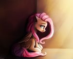  2018 cutie_mark equine feathered_wings feathers female fluttershy_(mlp) freckles friendship_is_magic fur hair hi_res long_hair looking_at_viewer mammal miokomata my_little_pony pegasus solo wings 