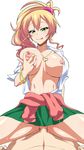  artist_request breasts character_request hajimete_no_gal large_breasts nipples school_uniform self_fondle 